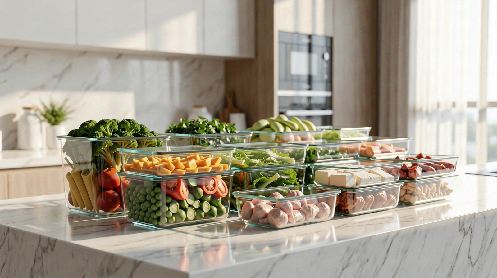 Healthy meal delivery preparation